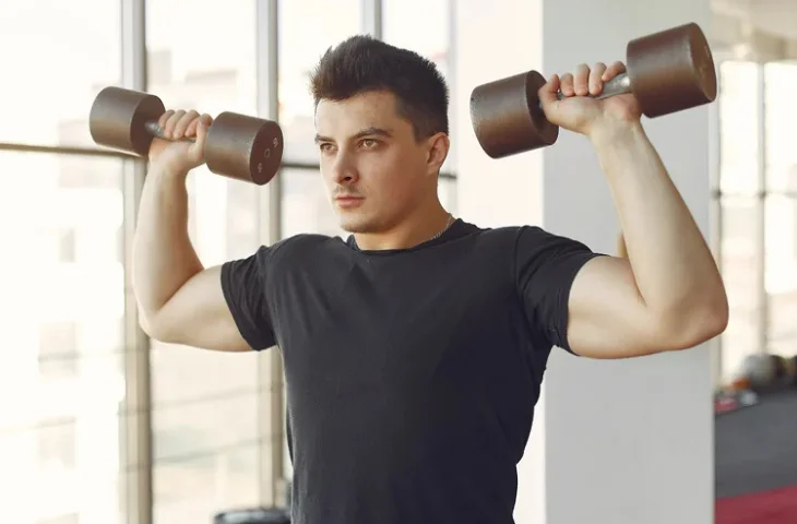Strength training dumbbell with adjustable weights for effective workouts